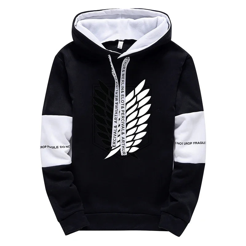 Mens Tracksuit Printed Single Piece Hooded Sweatshirts Pants Casual Sports Jogging Man Clothing Quality Streetwear Autumn Winter